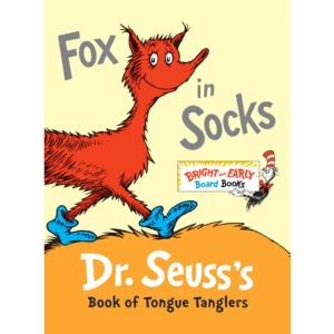 Fox in Socks (bok, board book, eng) - Dr. Seuss's "Fox in Socks" has been troubling tongues--and garnering giggles--since 1965. Written specifically to be read aloud, it features a tricky fox in socks and the progressively more difficult tongue-twisting games he plays on his exasperated friend Mr. Knox. Now available for the first time in an abridged, sturdy, board book edition, this beloved classic will have babies of all ages laughing with--and at--their parents as they struggle, like Knox, to blab such blibber blubber as muddle puddle tweetle poodle beetle noodle bottle paddle battle!    Format Board book   Omfång 24 sidor   Språk Engelska   Förlag Penguin Random House   Utgivningsdatum 2011-12-27   ISBN 9780307931801  