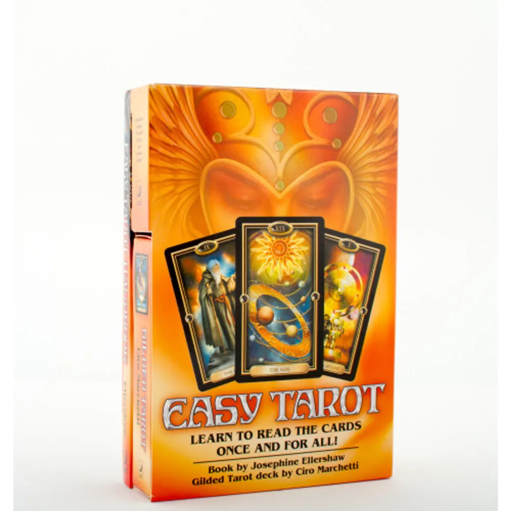 Created especially for beginners, the Easy Tarot kit is the easiest way to learn to read Tarot cards. In the Easy Tarot Handbook, author Josephine Ellershaw shares tips, shortcuts, and time-saving techniques gained from more than thirty years of experience reading Tarot cards.Using the beautiful Gilded Tarot deck, you'll learn how the seventy-eight cards link to one another and provide insight as their unique energies merge in the Cross of Truth, the Celtic Cross, and other spreads. There is even a list of card combinations that commonly indicate specific events-such as pregnancy, a wedding, a new job, and more. Also included in the Easy Tarot Handbook - A quick guide to card meanings - Sample readings, safeguards, and ethical guidelines - Tips on keeping a Tarot diary - Troubleshooting advice that addresses questions such as,