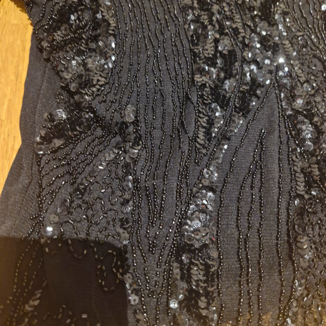 Svart glittrig topp nyår - 92