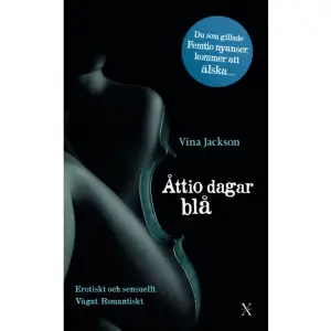 Åttio dagar blå är en oemotståndlig erotisk berättelse i samma anda som Femtio nyanser-serien. Romantisk, vågad och omöjlig att lägga ifrån sig. Boken är fortsättningen på succédebuten Åttio dagar gul. Som nyinflyttad i New York når den begåvade Summer snabbt stora framgångar med sin musik. Hon njuter av livet som violinist i en stor orkester. Under den attraktiva dirigenten Simóns vakande öga lyfts hennes karriär mot nya höjder. Men den stora staden och hennes framgång erbjuder nya lockelser och det dröjer inte länge innan Summer åter söker sig ut på farliga äventyr i en värld som lovar njutning och vågade lekar. Samtidigt saknar den välbärgade universitetsläraren Dominik henne i London. Han känner att han inte kan leva utan henne och söker sig också till New York, där han tror sig kunna rädda Summer från hennes farliga begär. Vad Dominik inte inser är att hans egna lustar kanske kommer att förgöra dem båda... VINA JACKSON är pseudonym för två etablerade författare. Åttio dagar-serien är deras första samarbetsprojekt. Den fjärde delen Åttio dagar bärnsten utkommer i januari 2014.    Format Pocket   Omfång 335 sidor   Språk Svenska   Förlag Xstory   Utgivningsdatum 2013-04-18   Medverkande Annie Palmgren   Medverkande Vina Jackson   Medverkande Havianna Polman   ISBN 9789185683772  