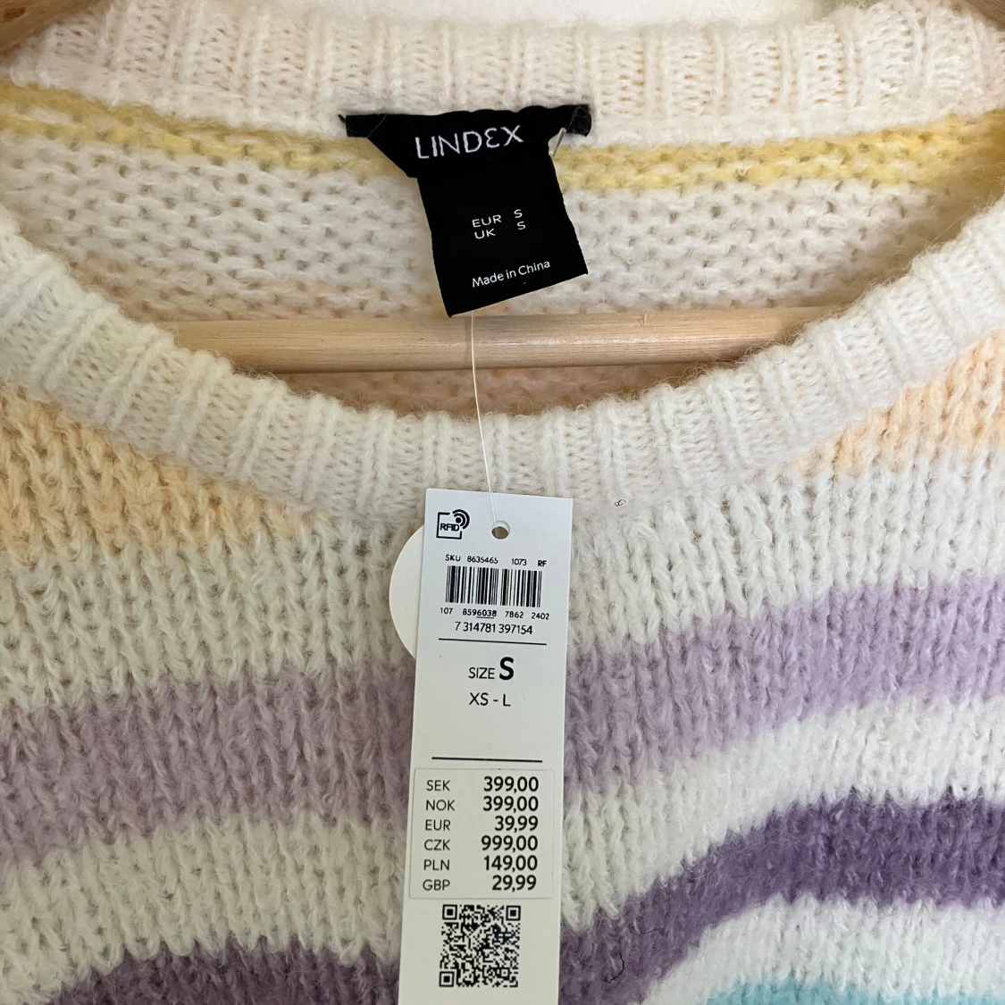 Randig stickad tröja från Lindex - 91