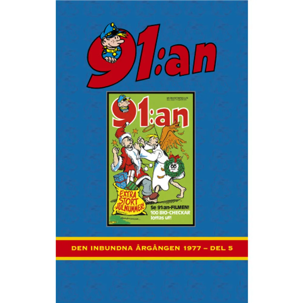 91:an har varit Hela Sveriges Skämttidning sedan det första numret kom ut 1956. Den här bokserien, 91:an Den inbundna årgången, repriserar tidningarna i faksimil och kronologisk ordning.    Format Inbunden   Omfång 336 sidor   Språk Svenska   Förlag Egmont Story House   Utgivningsdatum 2023-12-01   ISBN 9789176219959  . Böcker.