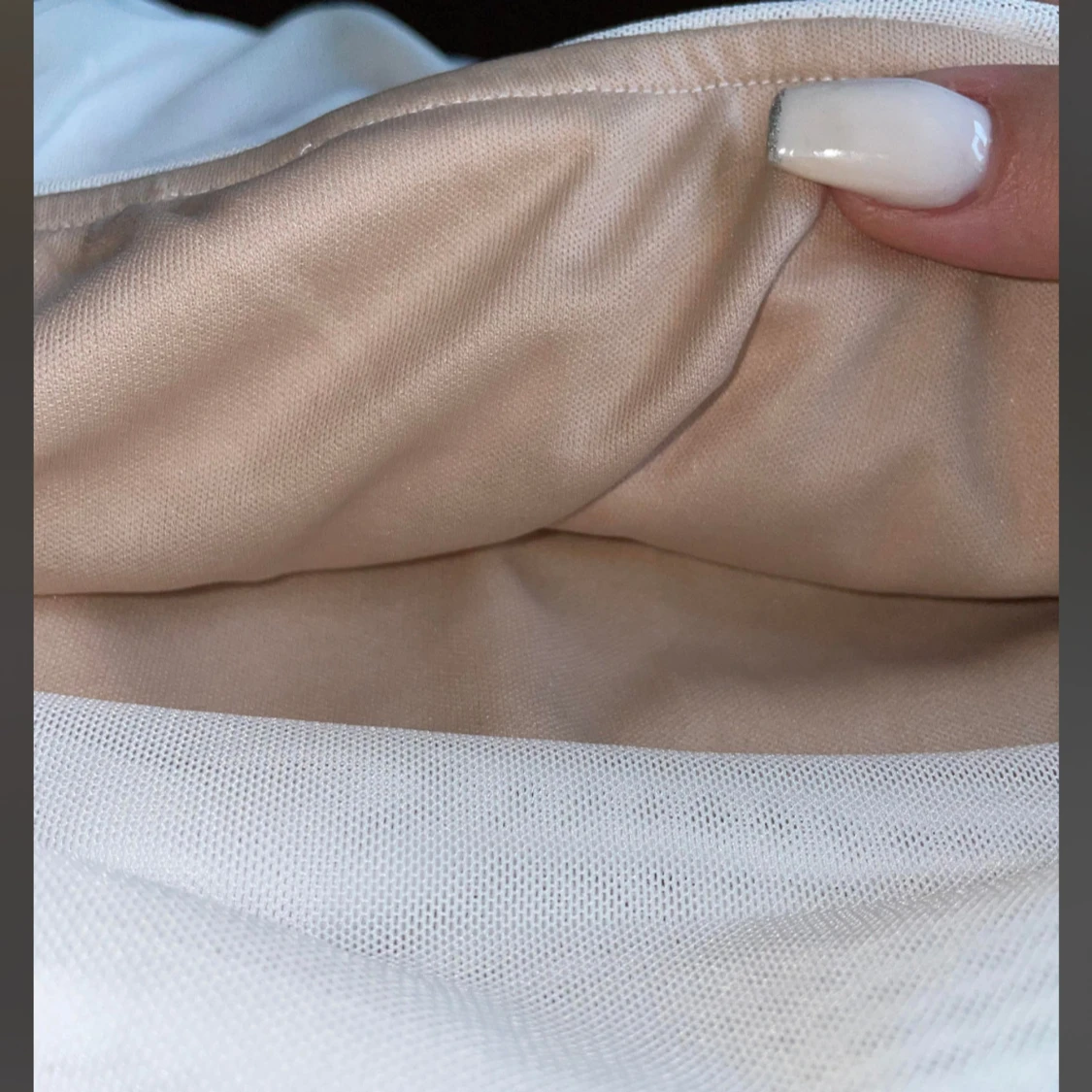 Vit offshoulder klänning - 2