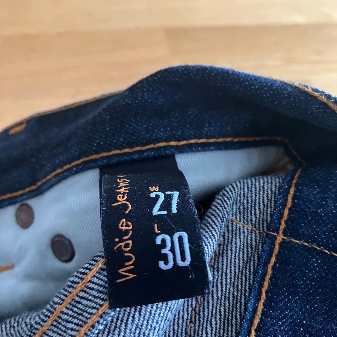 Mörkblå jeans från Nudie Jeans modell Grim Tim - OANVÄNDA - 91
