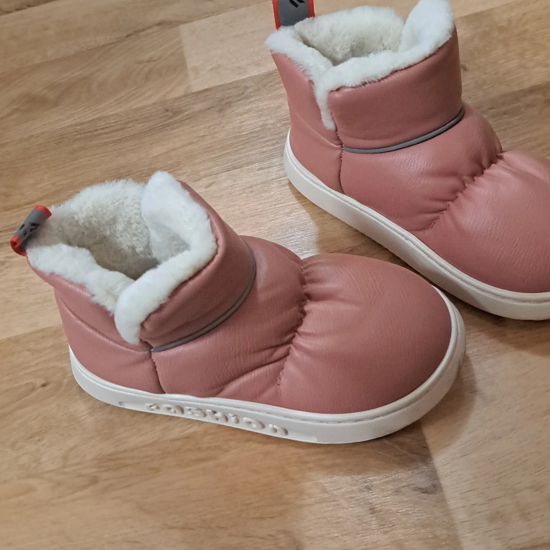 Rosa vinterboots med foder - 90