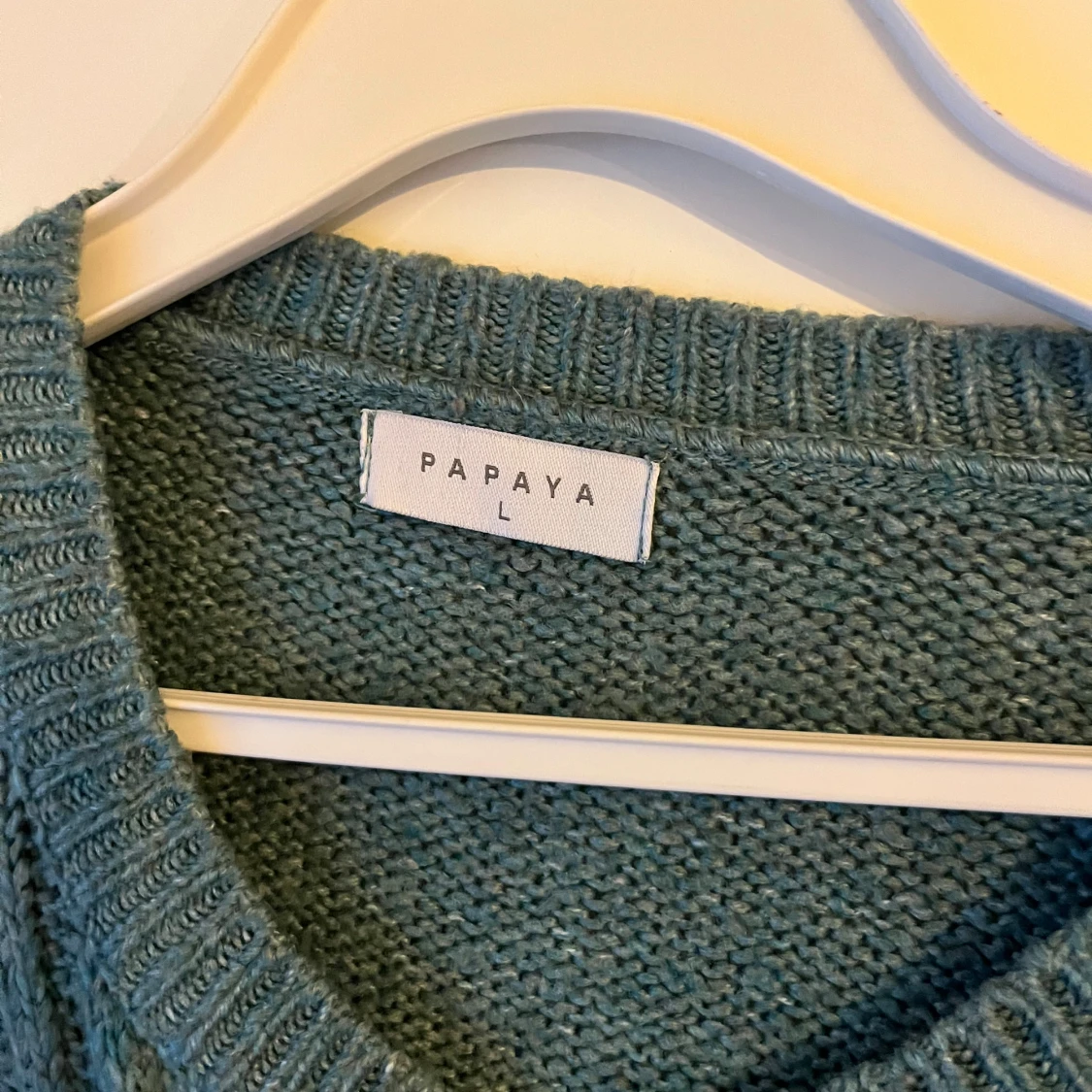 Grön stickad tröja från Papaya - 90