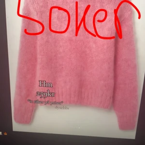Söker denna rosa stickade tröjan från hm i storlek s💖 - Rosa stickad tröja i bra skick 