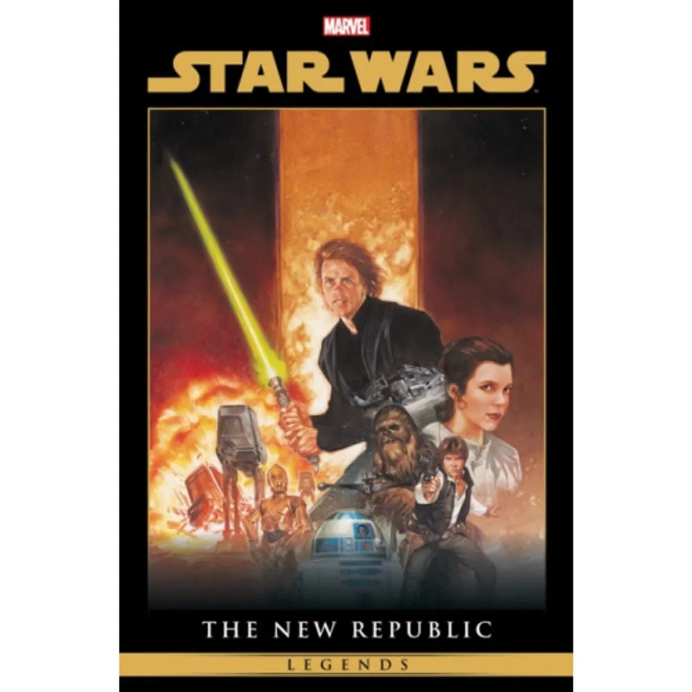 A collection of Star Wars Legends stories that occured after Return of the Jedi, this omnibus contains some of the most iconic tales in Star Wars history! The Thrawn Trilogy and the Dark Empire Trilogy - together for the first time! Years after the events of Star Wars: Episode VI Return of the Jedi, the New Republic works to unite the galaxy - but the last of the Imperial warlords, Grand Admiral Thrawn, has returned from deep space ready to seize the galaxy for himself! Will the combined might of Luke, Leia, Han and new allies Mara Jade and Talon Karrde be enough to stop Thrawn? Either way, the remnants of the Empire are gunning for them - including a mysteriously resurrected Emperor Palpatine! Luke will face his greatest test as he braves the dark side of the Force, but can he remain a hero in the process? Plus the return of Boba Fett, and much more!    Format Inbunden   Omfång 1312 sidor   Språk Engelska   Förlag Marvel Comics   Utgivningsdatum 2024-07-02   ISBN 9781302951795  . Böcker.