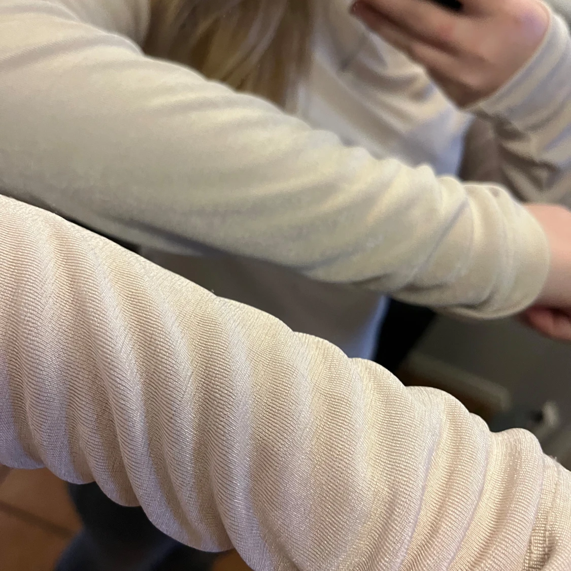 Beige långärmad topp - 91