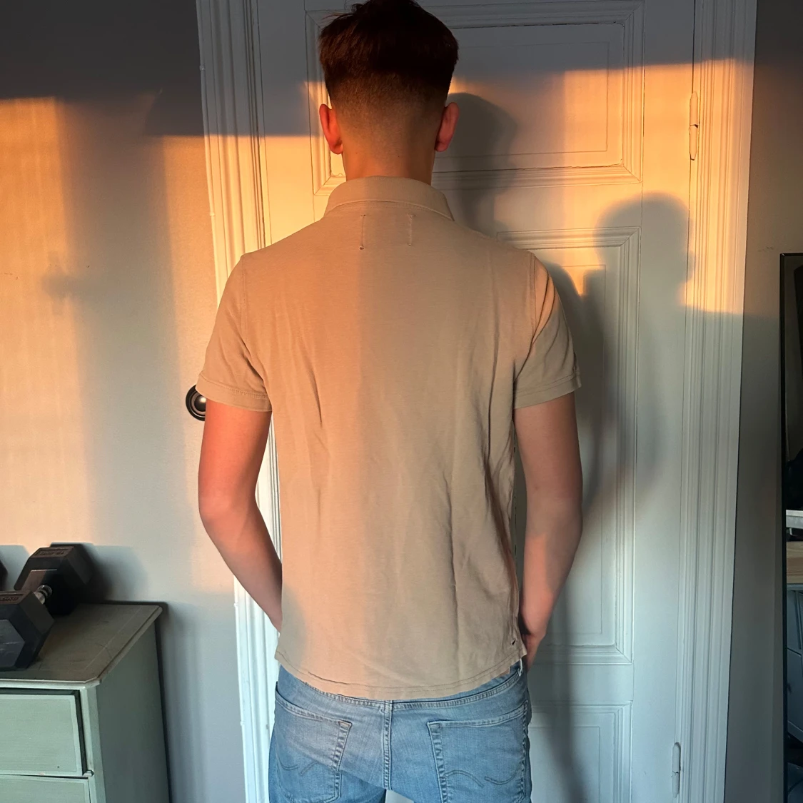 Beige kortärmad pikétröja Les Deux - 90