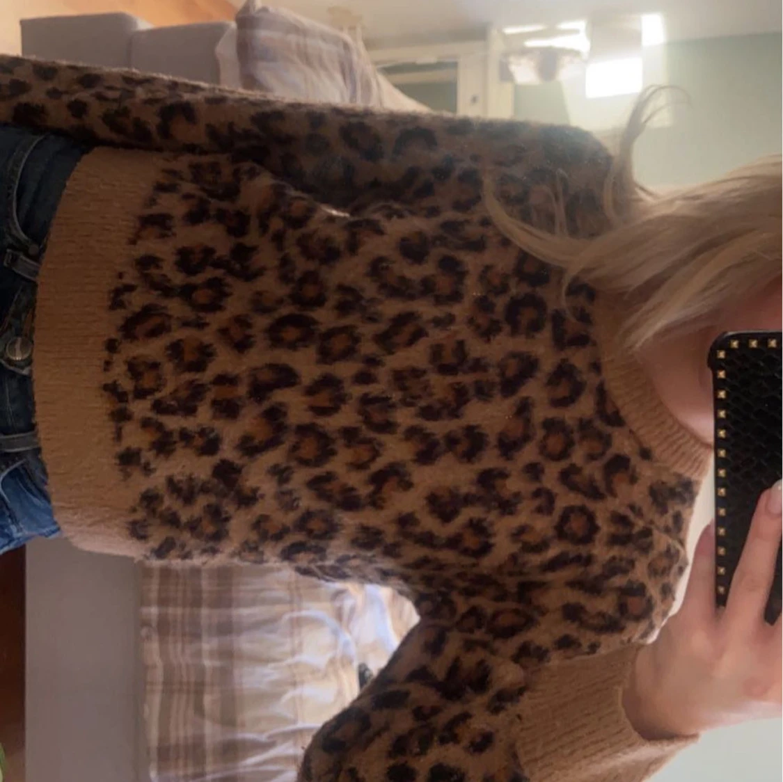 Leopardmönstrad tröja - 90