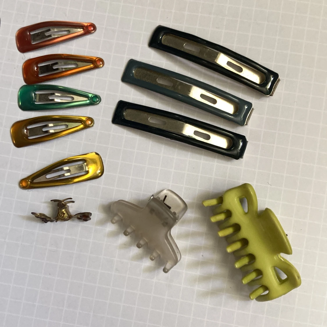 11st Y2K / Vintage Färgglada hårklämmor och hårspännen - 2