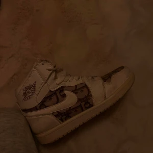 Nike jordans - Snygga Nike sneakers med unikt mönster i brunt och beige. Skorna tvättas innan leverans! Pris går att diskutera 