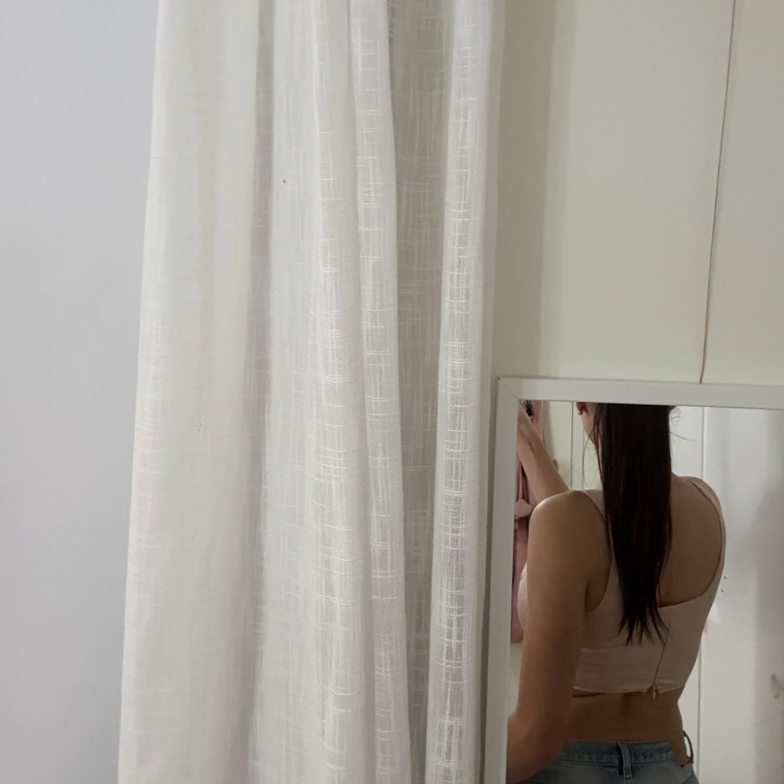 Beige korsettopp - 90