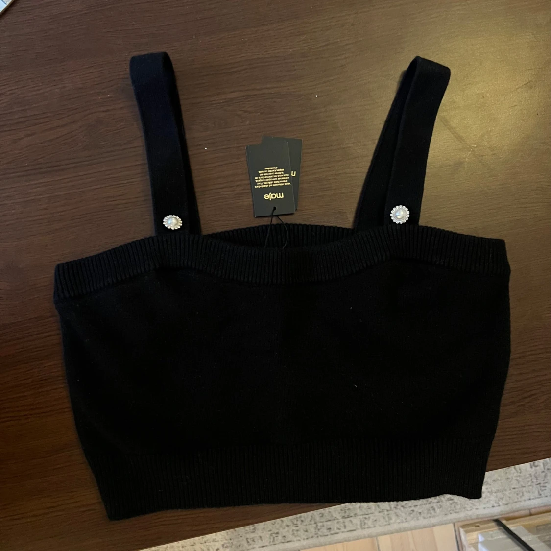 Svart stickad topp från Maje - 90