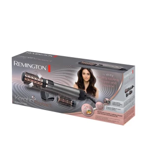 Remington Keratin Protect roterande varmluftsborste - Fick den i present men vill ej ha den. Använt en gång perfekt för dig som vill ha den enklare med att göra blowout looken. Allt följande tillkommer som nytt i dess förpackning. Nytt skick, köpt för 759kr Beskrivning på vara: Roterande varmluftsborste från Remington med keratin och mandelolja för glansigt och voluminöst hår. Inkluderar två borsthuvuden och en koncentrator för styling. Perfekt för att skapa volym och studs i håret. Skriv för fler funderingar!