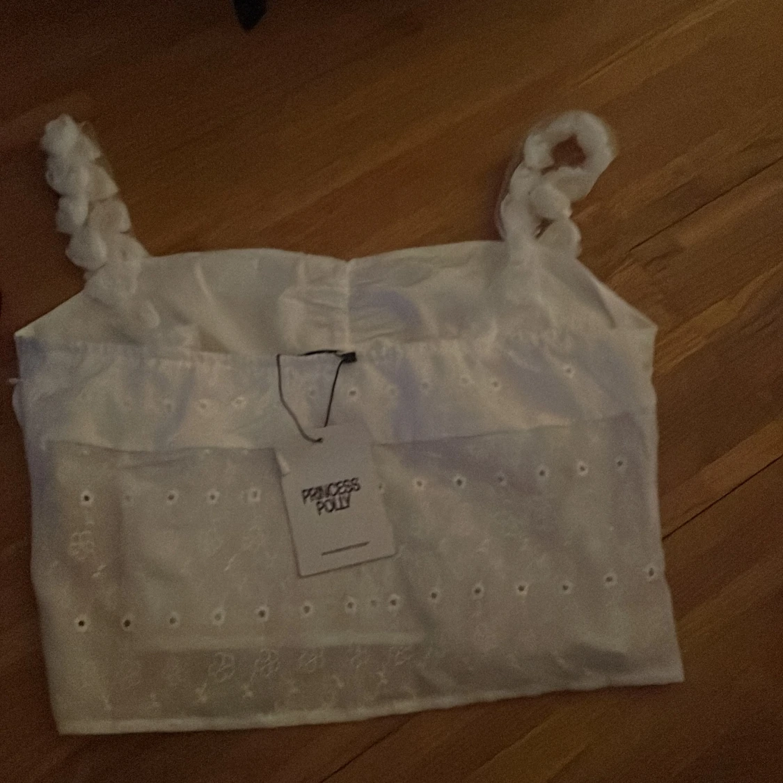 Vit broderad topp från Princess Polly - 90