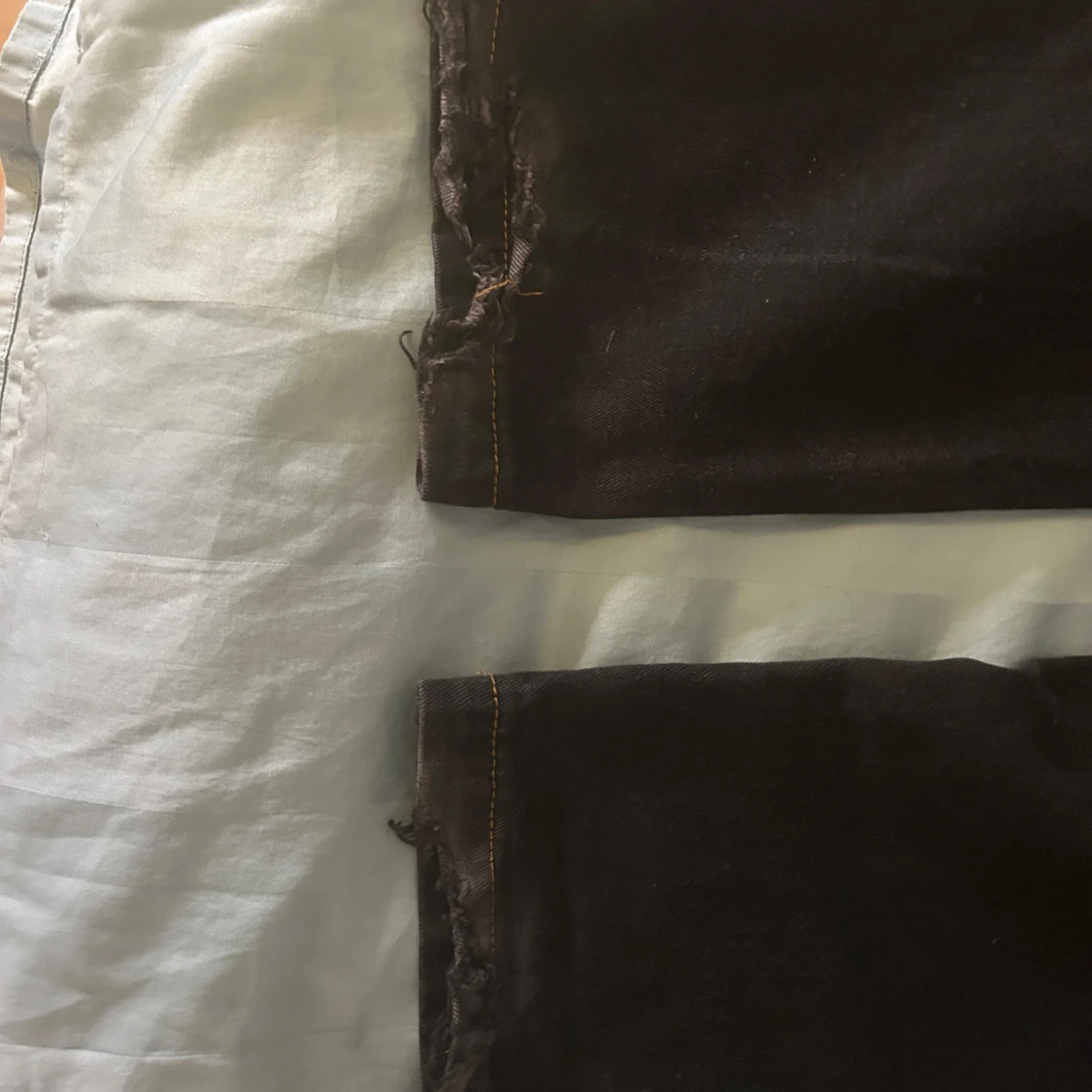 Svarta jeans med kontrastsömmar - 92