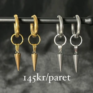 Örhängen  - Säljer dessa örhängen i silver och guld! De är i materialet rostfritt stål/koppar. Säljes för 145kr/paret😍