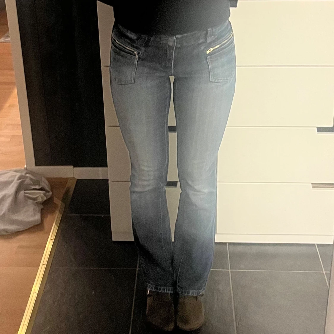 Lågmidjade jeans - 90