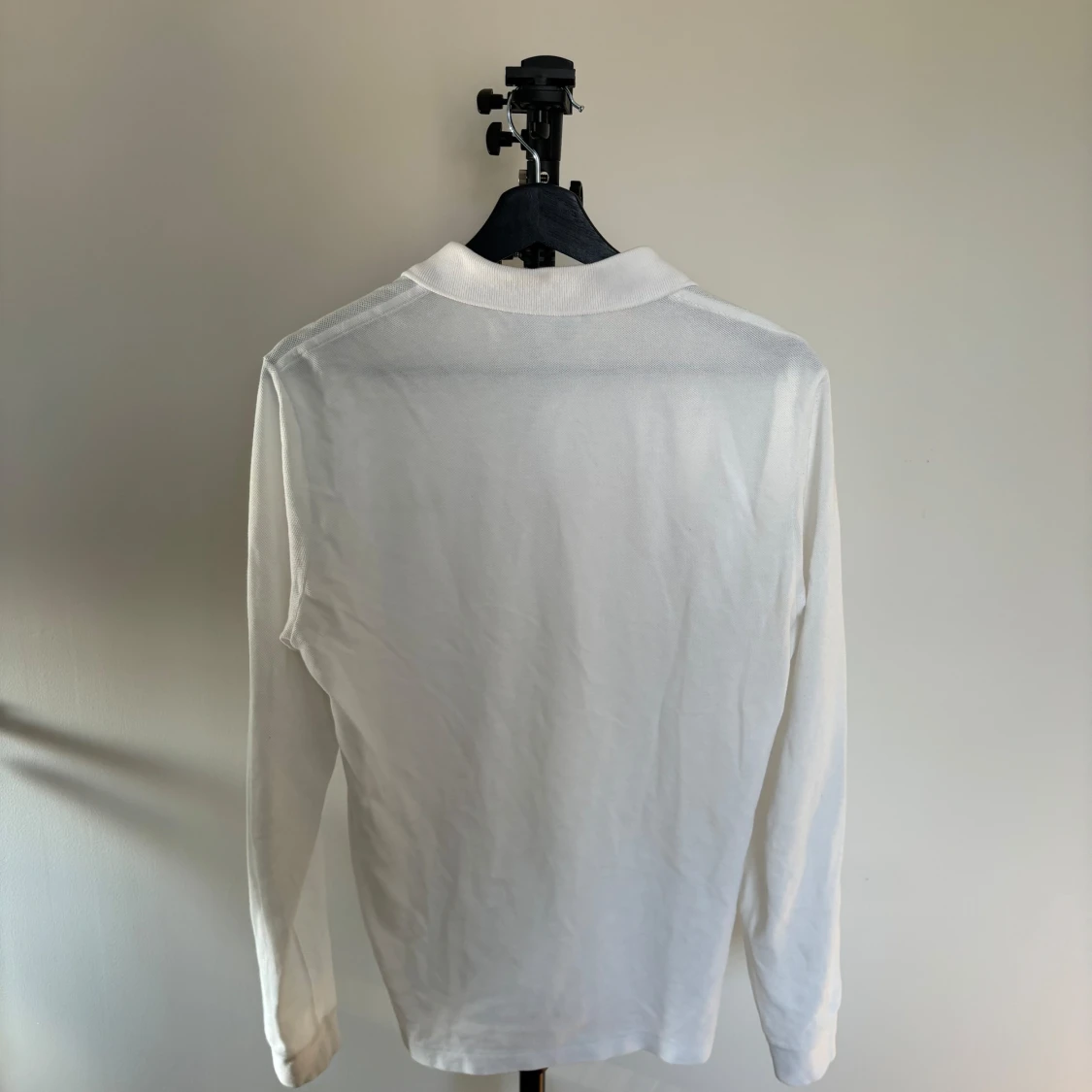 Vit långärmad pikétröja från Lacoste - 93