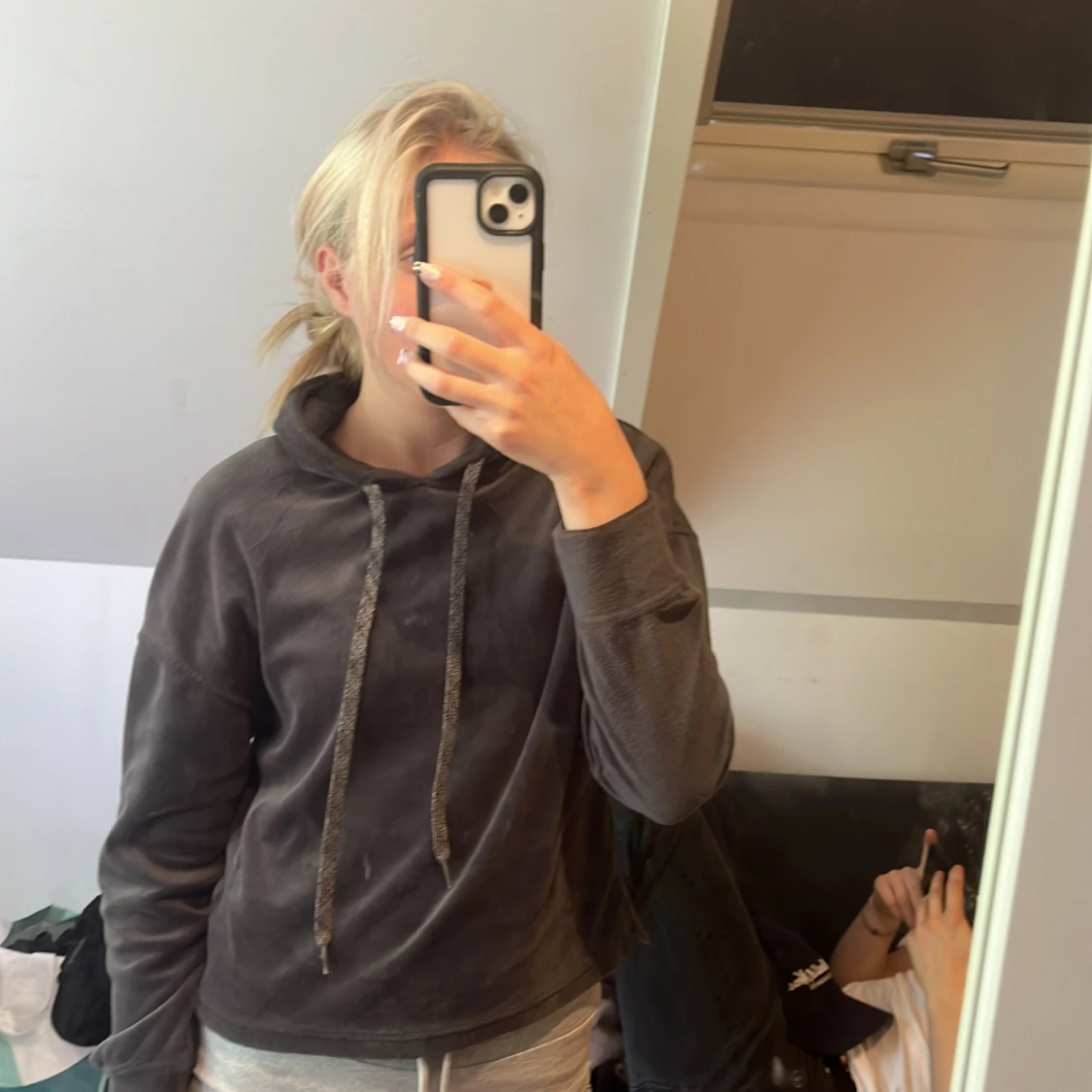 Mysig grå uggs hoodie