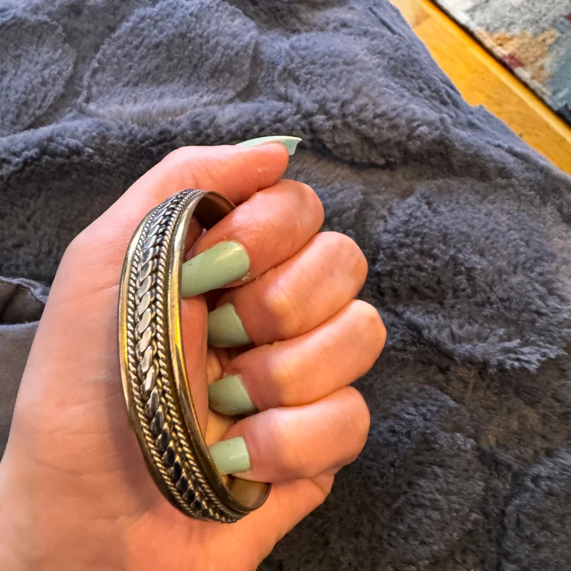 Vintage armband i silver och guld - 90