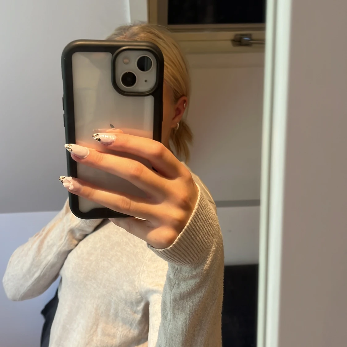 Beige långärmad tröja - 91