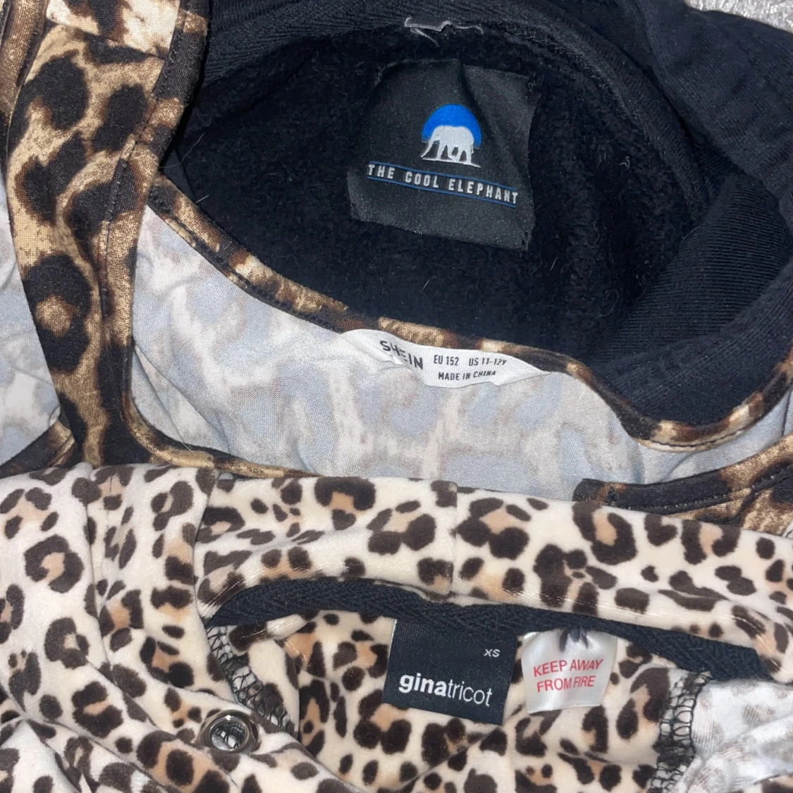 Leopardmönstrad hoodie och väst från Shein - 93