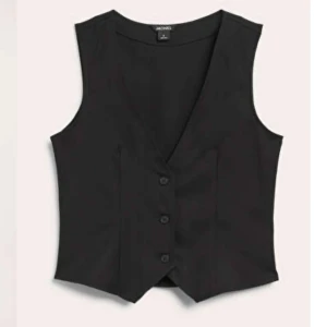 Figursydd svart väst - XS/S figursydd. Använd fåtal gånger.