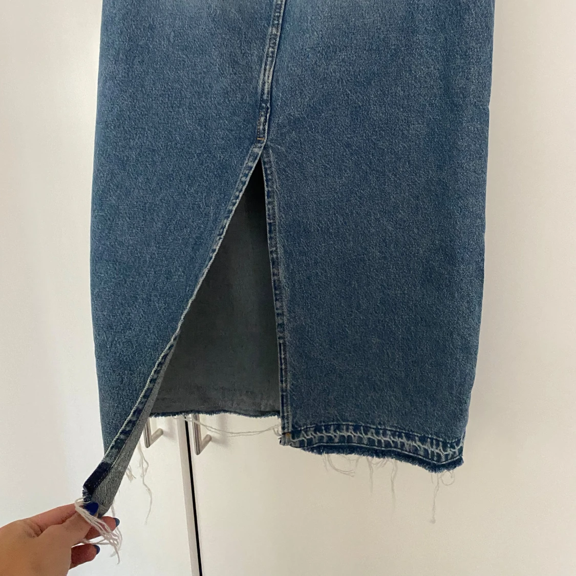 Lång jeanskjol - 92