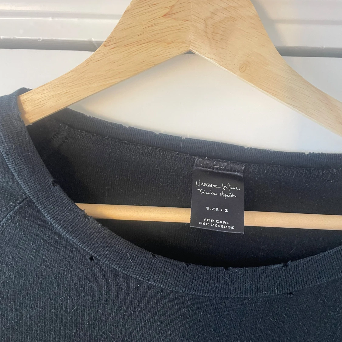 Svart långärmad tröja från Number (N)ine - 91