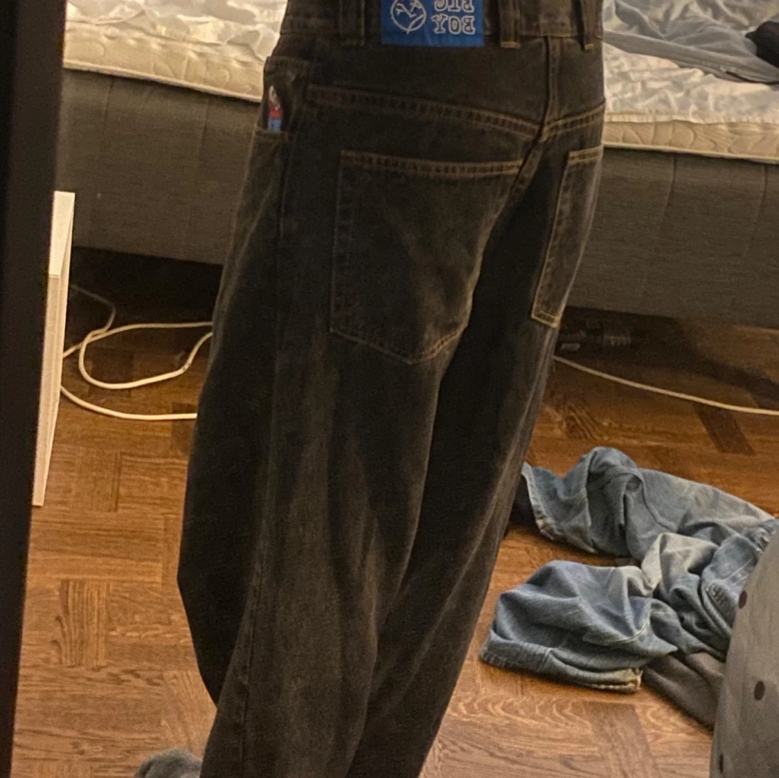 Svarta Big Boys skate emo drain y2k - 91