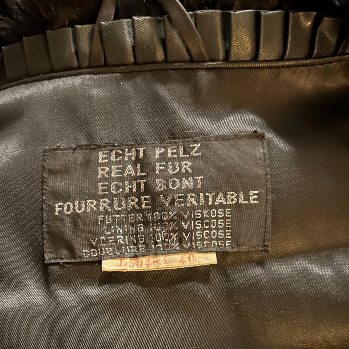 Äkta päls jacka  - 93