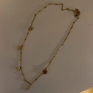 EDBLAD halsband👌 - Säljer mitt fina Edblad halsband! Jag säljer för att jag har blivit en silver tjej. Fina detaljer på men tyvär har den trasslat sig som man ser på andra bilden!😽 Tveka inte om frågor!