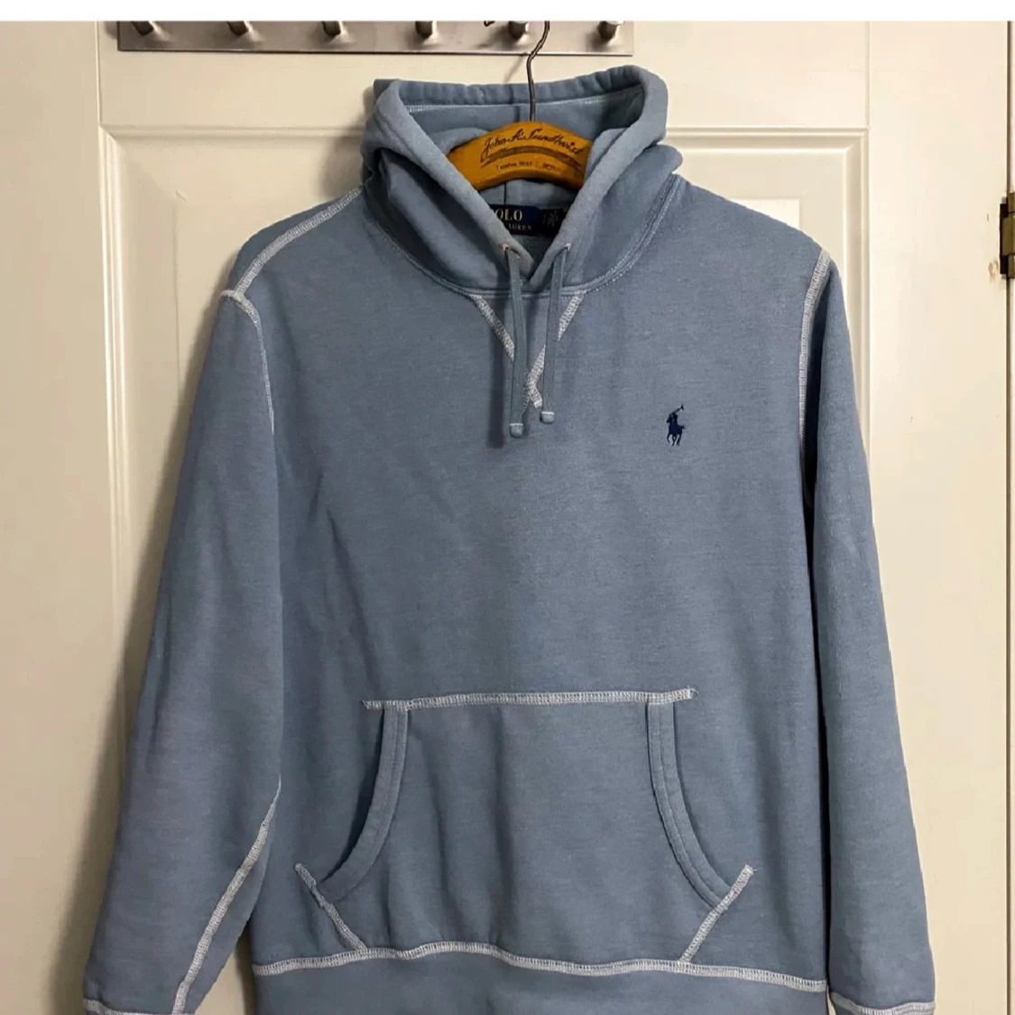 Blå hoodie från Ralph Lauren