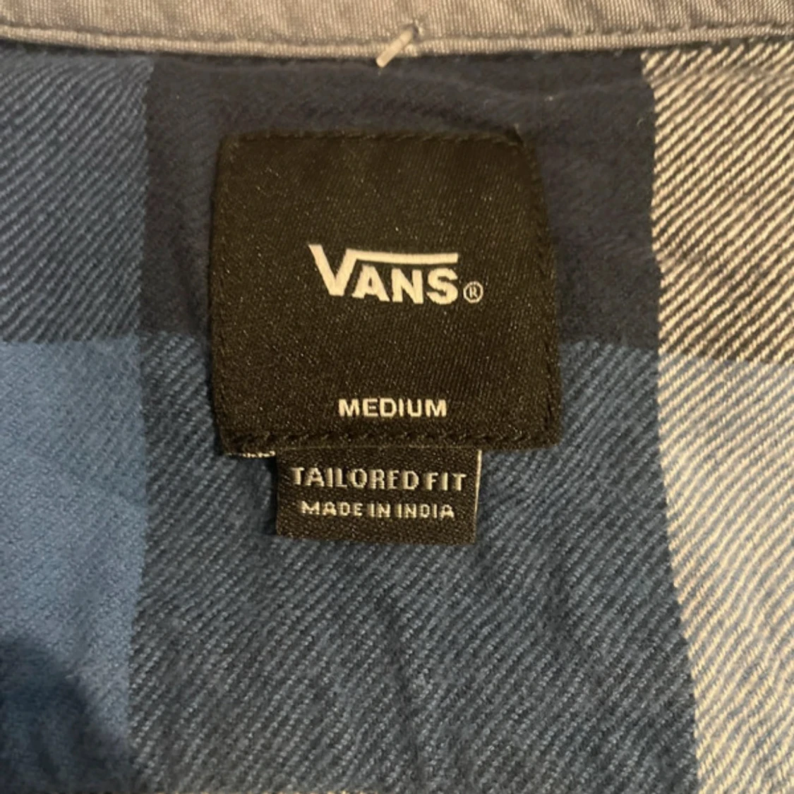 Blå och vit rutig skjorta från Vans - 2