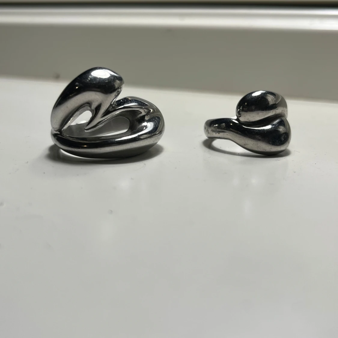 Unika silverringar från edblad  - 91