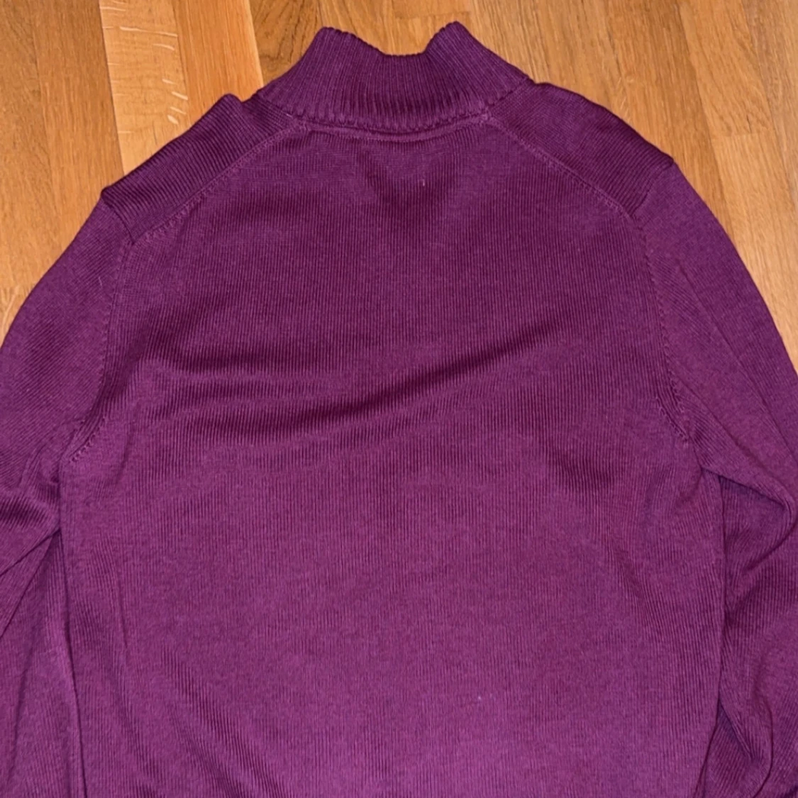 Vinröd stickad halfzip från GANT - 91