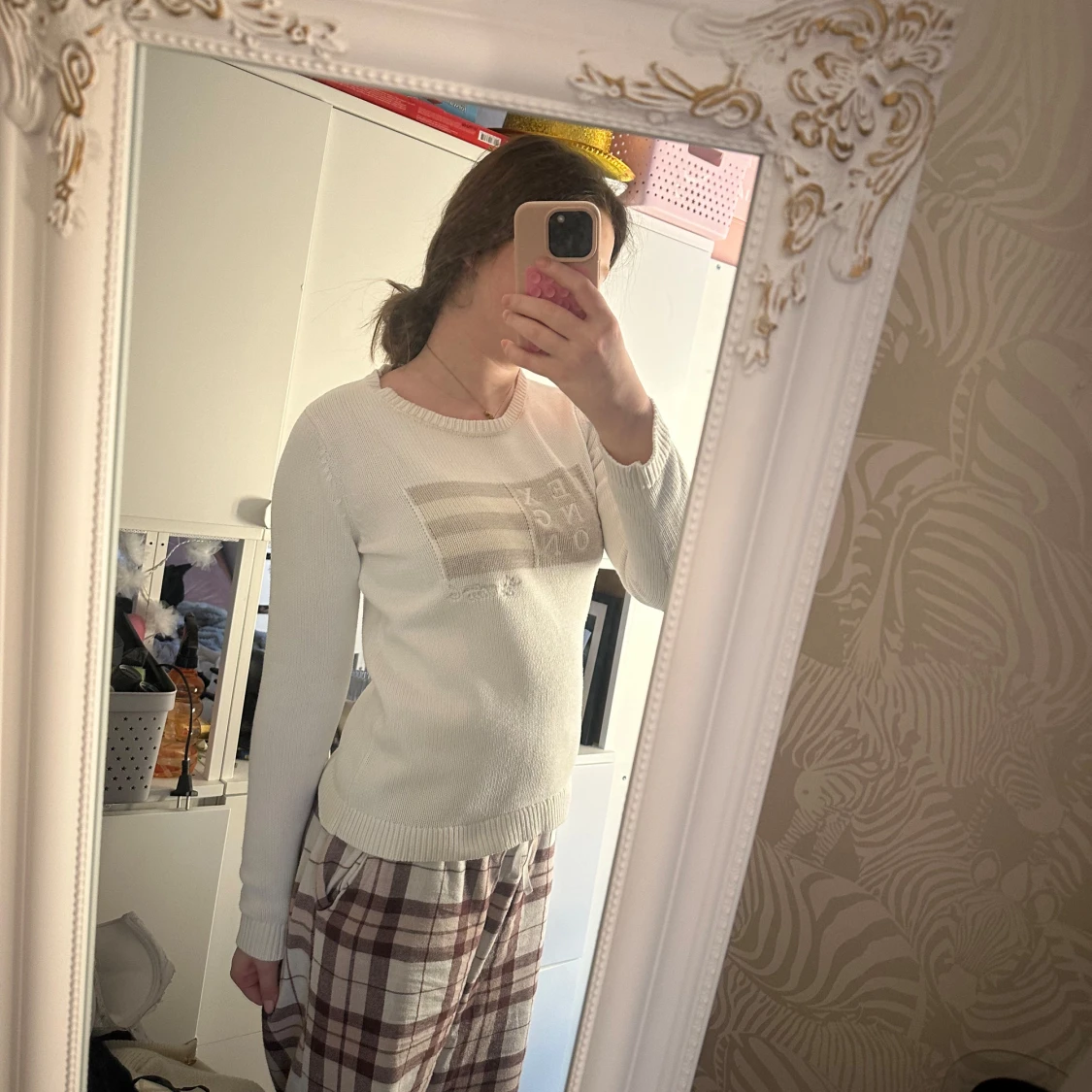 Vit stickad tröja från Lexington - 90