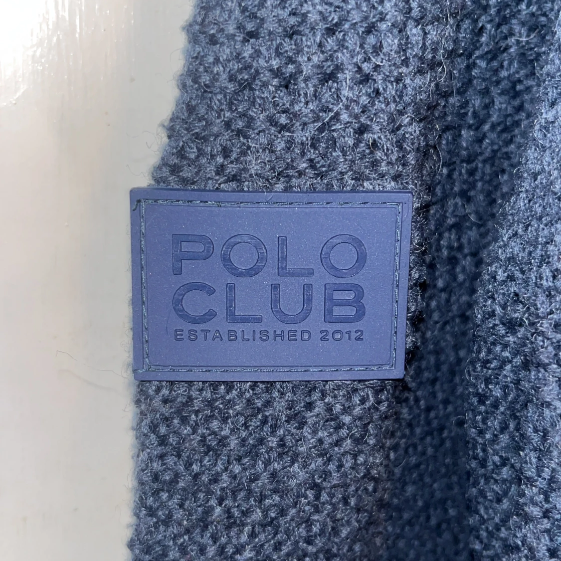 Stickad Polo Club cardigan  - 4