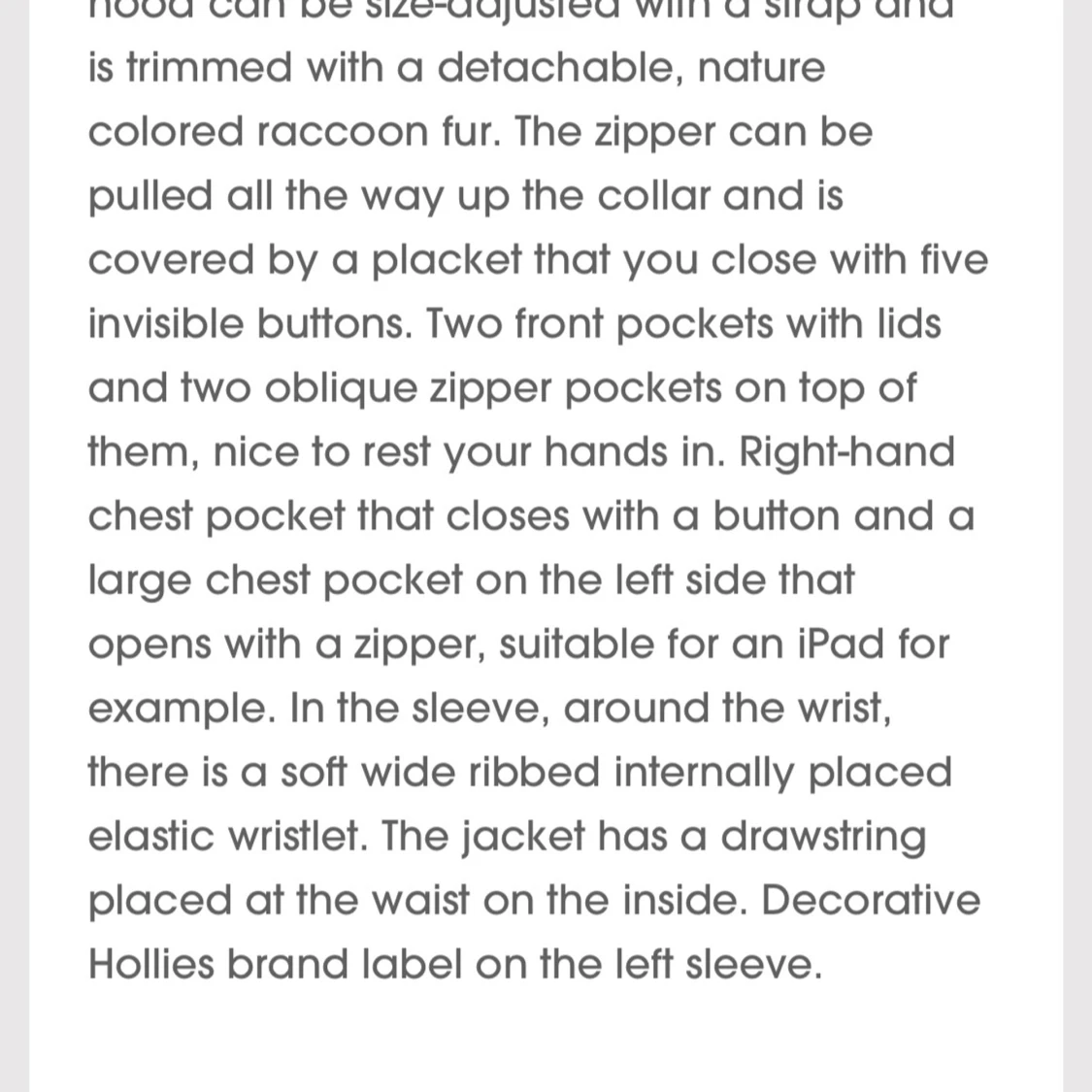 Svart Hollies Vinterjacka - 92