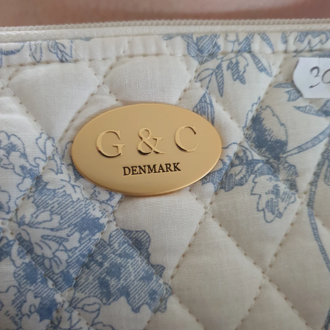 Quiltad blommig väska från G&C Denmark - 1