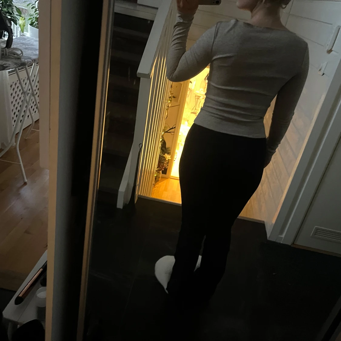 Beige långärmad tröja - 90