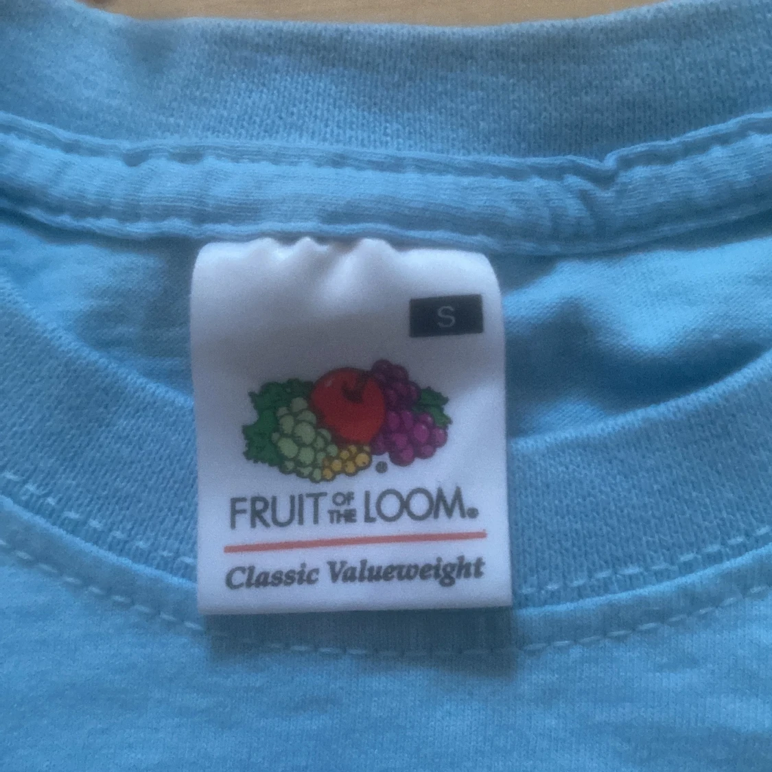 Blå t-shirt från Fruit of the Loom - 90