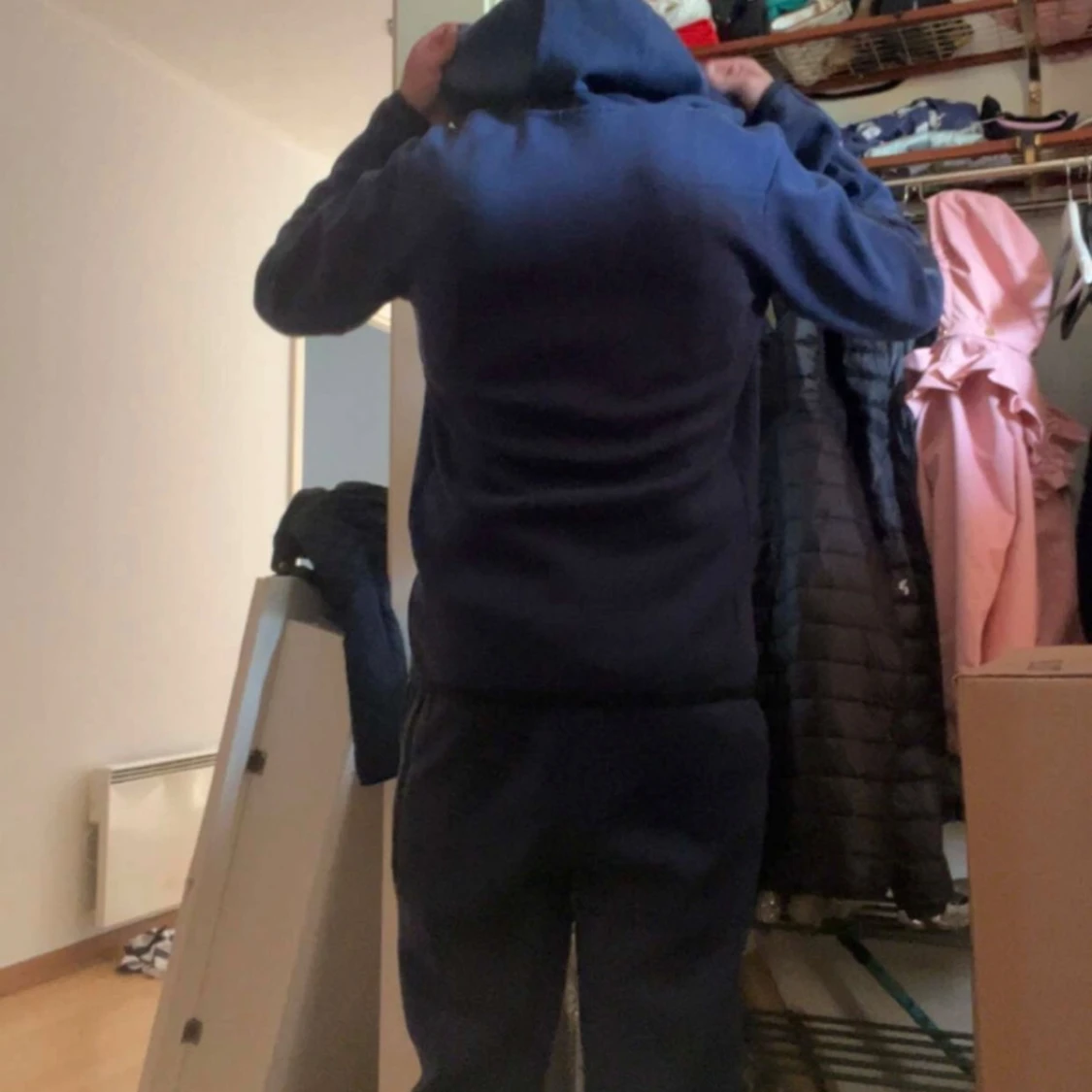 Mörkblå Nike Tech dress - 90