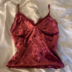 Topp  - Säljer detta fina linne i sammet. Näst intill oanvänt. Storlek XS från bik bok. 