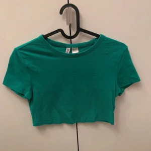 Grön T-Shirt💚 - Superfin grön croppad t-shirt 💚 Köpt från H&M, Divided. Vet tyvärr inte vad nypriset är. Använd fåtal gånger, därmed inga slitage eller andra skador.