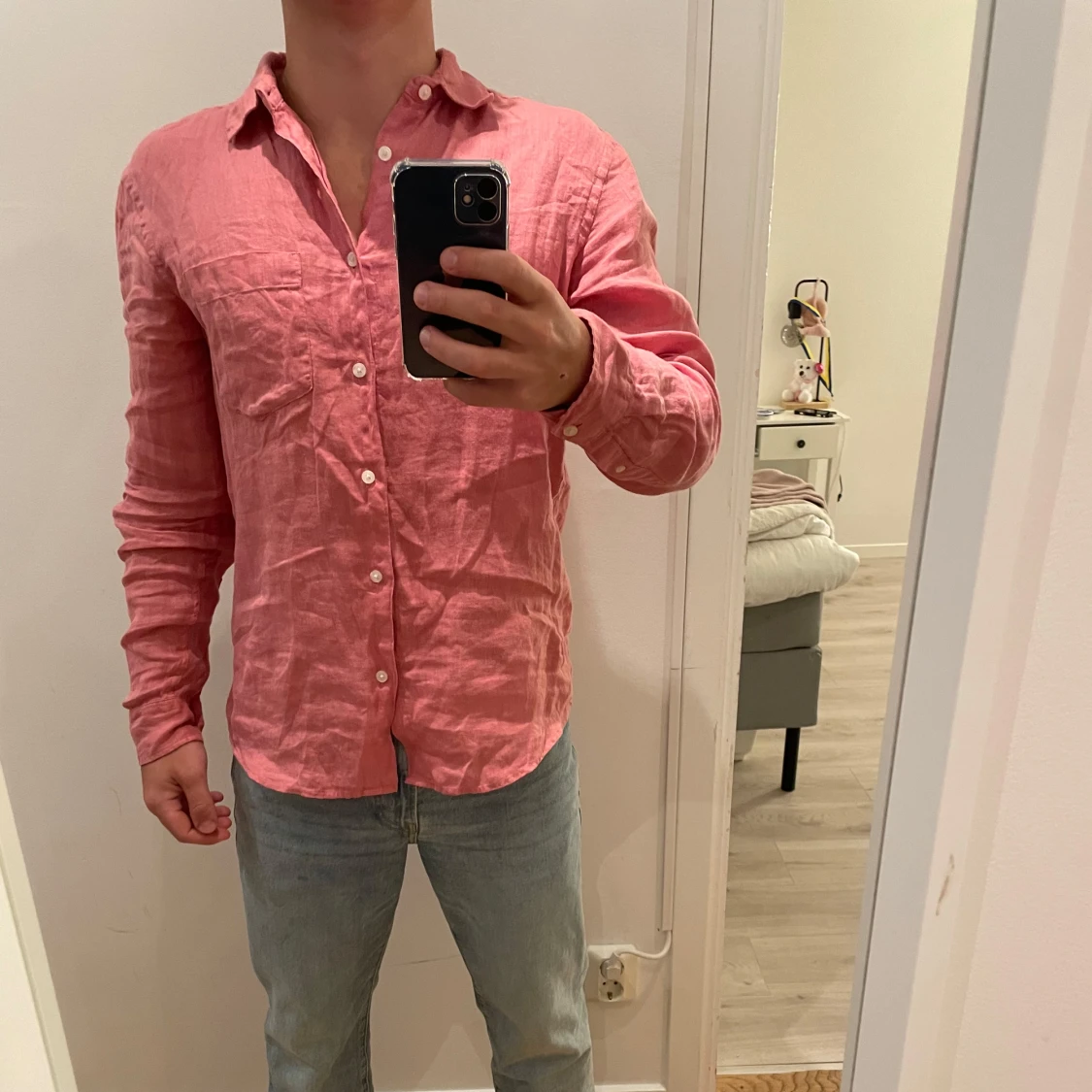 Rosa Linneskjorta från Zara  - 1