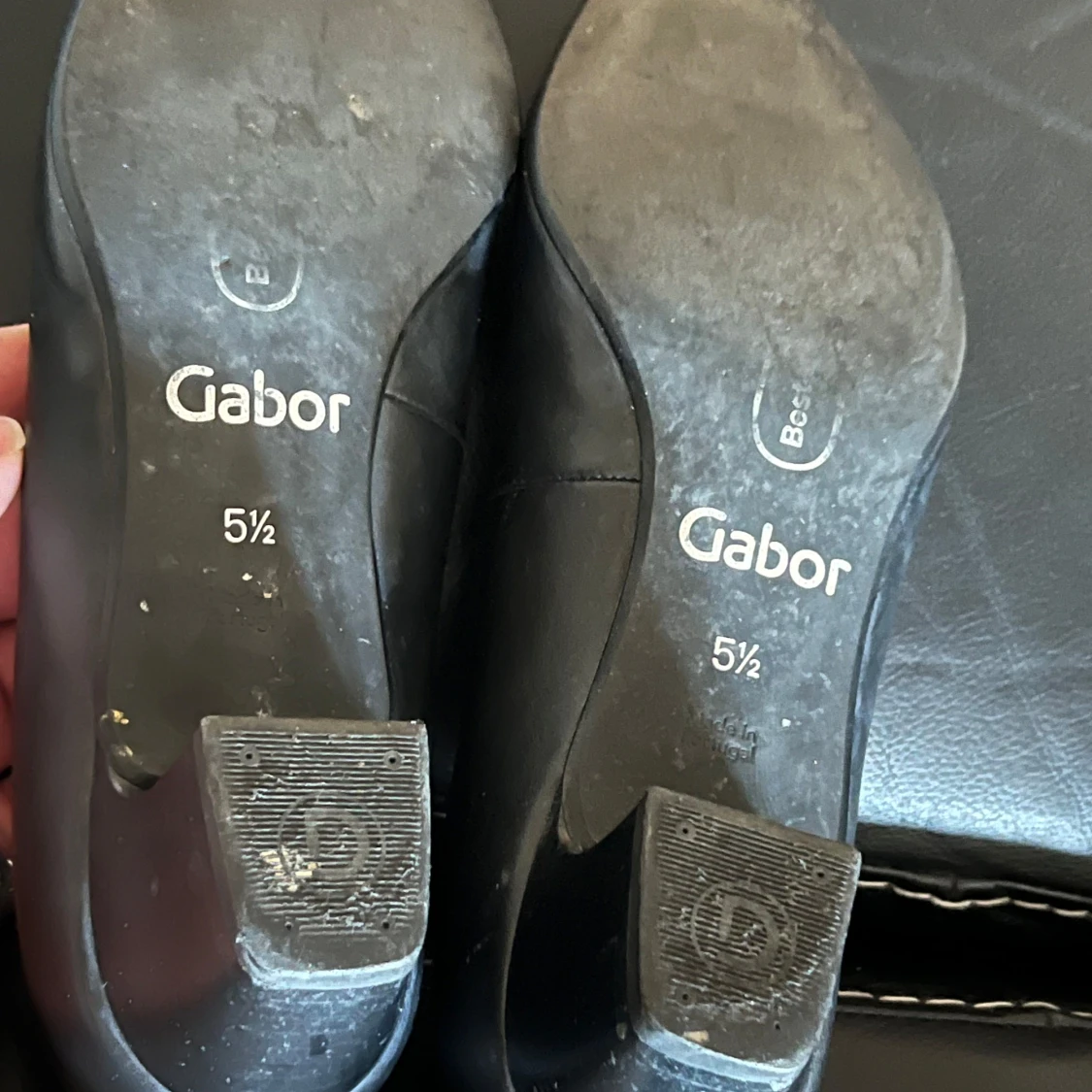 Svarta läderskor från Gabor Comfort Escarpins - black - 4